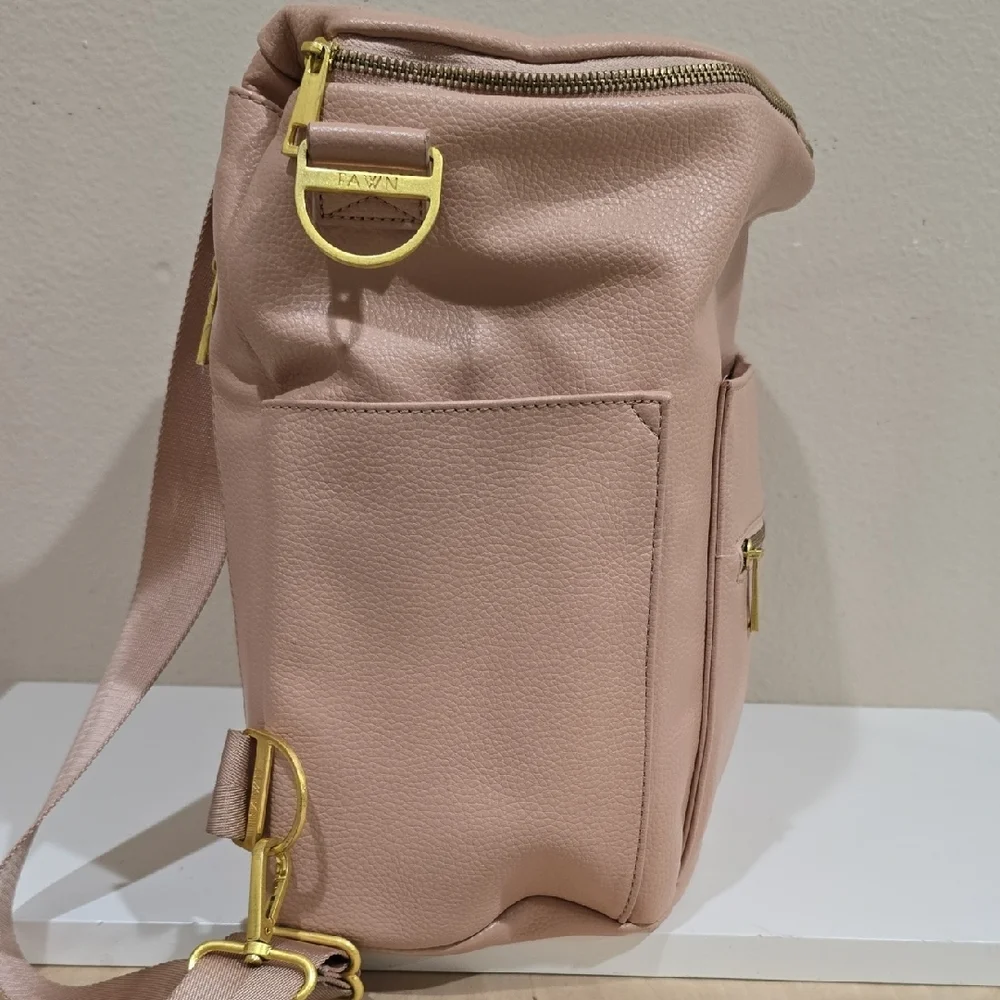 🌸 FAWN BACKPACK & MESSERGER DIAPER BAG